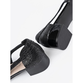 Goodin Pantofi glisante negre cu degetele goale negru 1 Goodin Pantofi glisante negre cu degetele goale negru 1