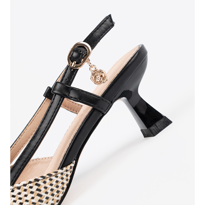 Goodin Pompe cu degetele mici împletite negru 2