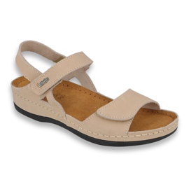Sandale din piele pentru femei Inblu 158d102 bej 1