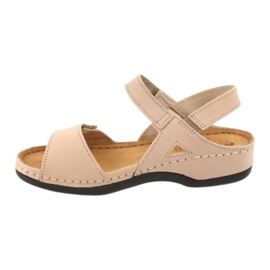 Sandale din piele pentru femei Inblu 158d102 bej 2