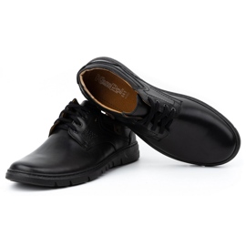 Kampol Pantofi din piele pentru bărbați, ceață casual 57kam negru 4 Kampol Pantofi din piele pentru bărbați, ceață casual 57kam negru 4