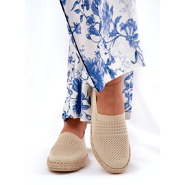 Espadrilles pentru femei cu Vinceza 13624 Beige Braid bej 3