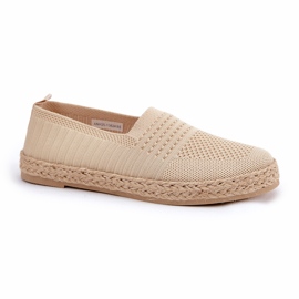 Espadrilles pentru femei cu Vinceza 13624 Beige Braid bej 4