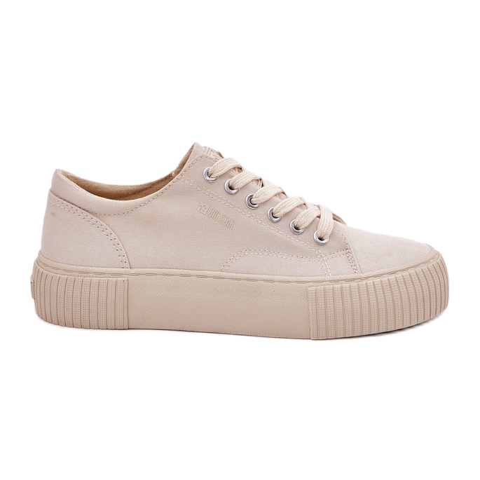 Adidaje materiale pentru femei Big Star RR274407 Beige bej 2 Adidaje materiale pentru femei Big Star RR274407 Beige bej 2