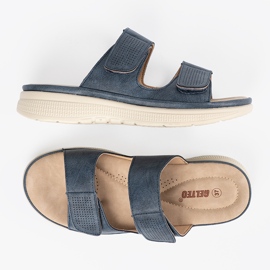 Flip -flop -uri confortabile pentru femei albastru 4