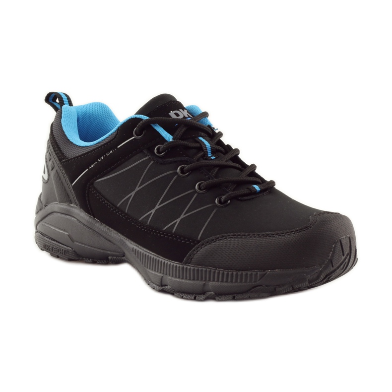 DK 18108 pantofi de trekking softshell negri negru albastru 1