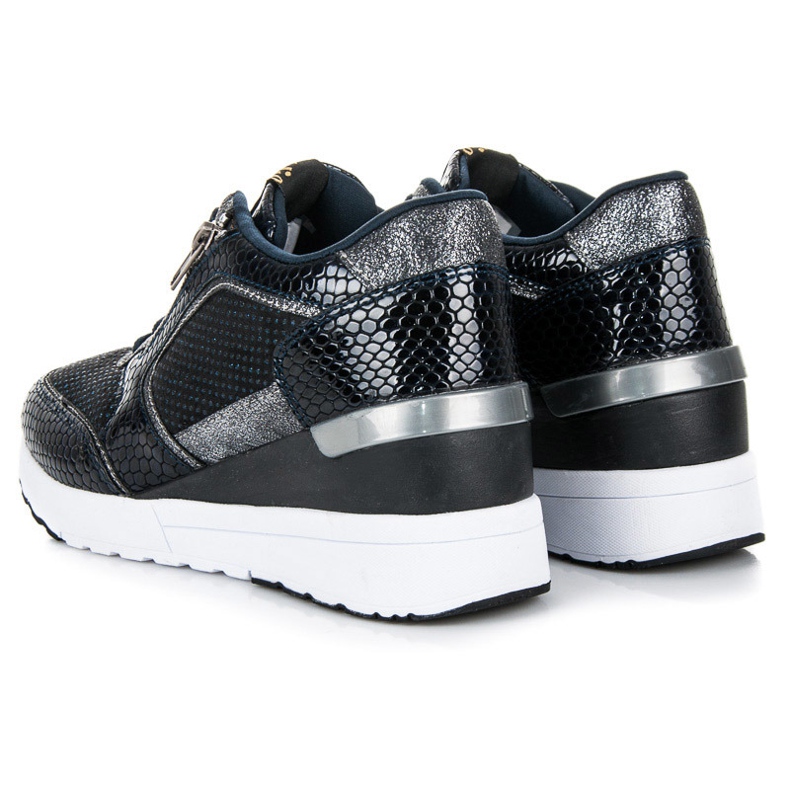 Kylie Pantofi sport pe o pană albastru marin 1