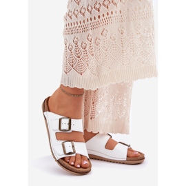 Inblu Flip -flops din piele cu alb aa0002ko alb 1