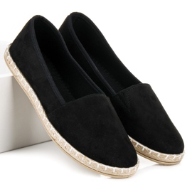 Espadrile din piele intoarsa negru 2 Espadrile din piele intoarsa negru 2