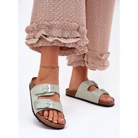 Flip -flops pentru femei pe platforma Cork Cleme de mentă verde 2 Flip -flops pentru femei pe platforma Cork Cleme de mentă verde 2