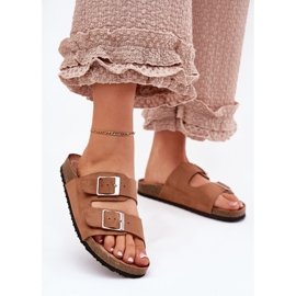 Flip -flops pentru femei pe platforma de cămile de cămile maro 2