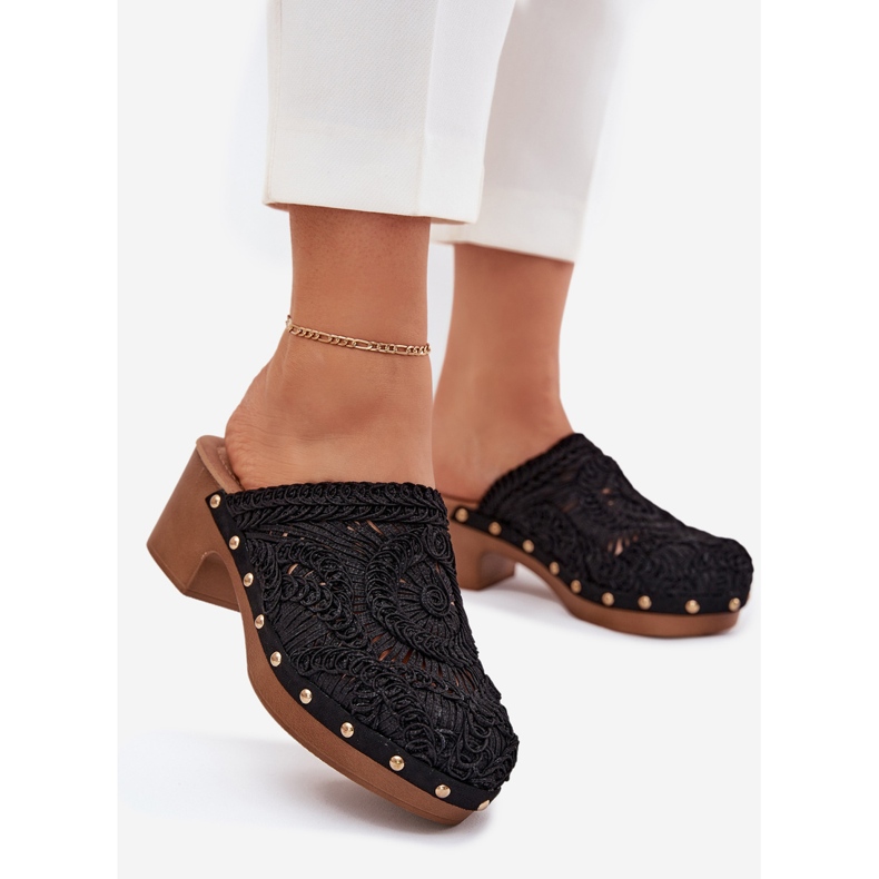 Flip -Flip Black pentru femei croșete pentru femei negru 1