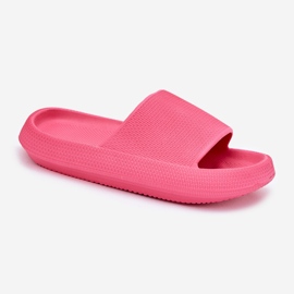Papuci de spumă ușoară pentru femei pe o talpă groasă Fuchsia roz 1