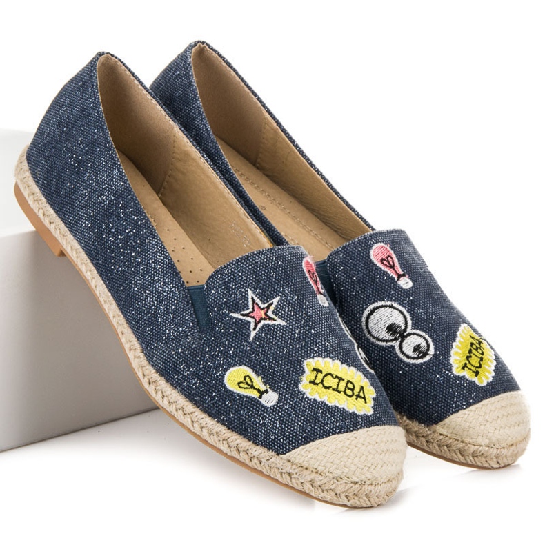 Seastar Espadrile cu petice albastru 1
