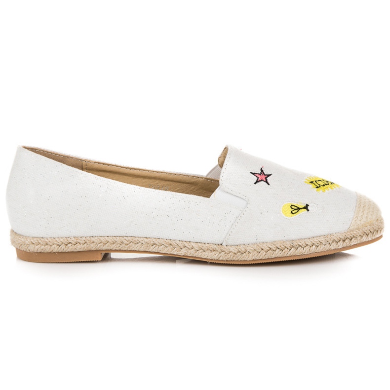 Seastar Espadrile cu petice alb 1