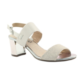 Sandale Caprice pantofi dama 28302 maro galben 1