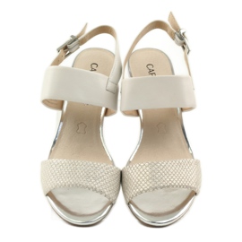 Sandale Caprice pantofi dama 28302 maro galben 4