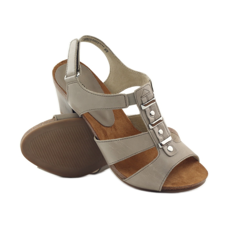 Sandale Caprice pantofi dama cu Velcro 28309 maro multicolor 3