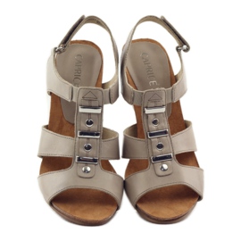 Sandale Caprice pantofi dama cu Velcro 28309 maro multicolor 4