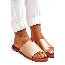 Evento Flip-flop-flops din aur eco-piele auriu auriu de aur 4