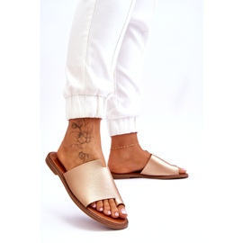 Evento Flip-flop-flops din aur eco-piele auriu auriu de aur 5