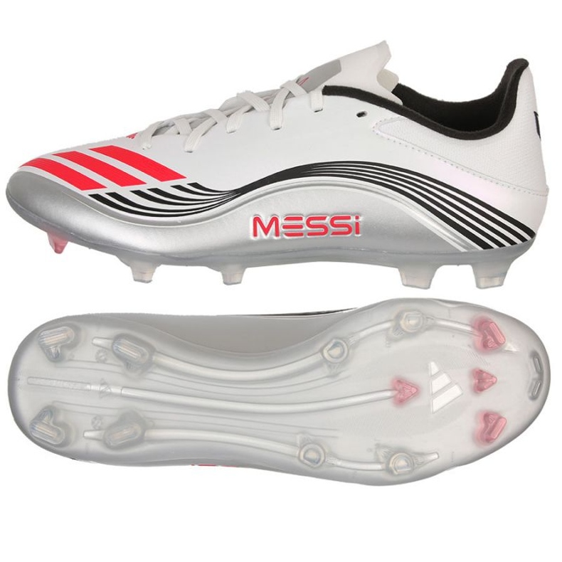 Adidas F50 Messi League FG/MG JP7446 Pantofi de fotbal alb 1