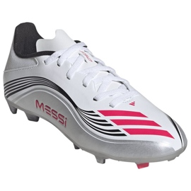 Adidas F50 Messi League FG/MG JP7454 Pantofi de fotbal alb 2 Adidas F50 Messi League FG/MG JP7454 Pantofi de fotbal alb 2