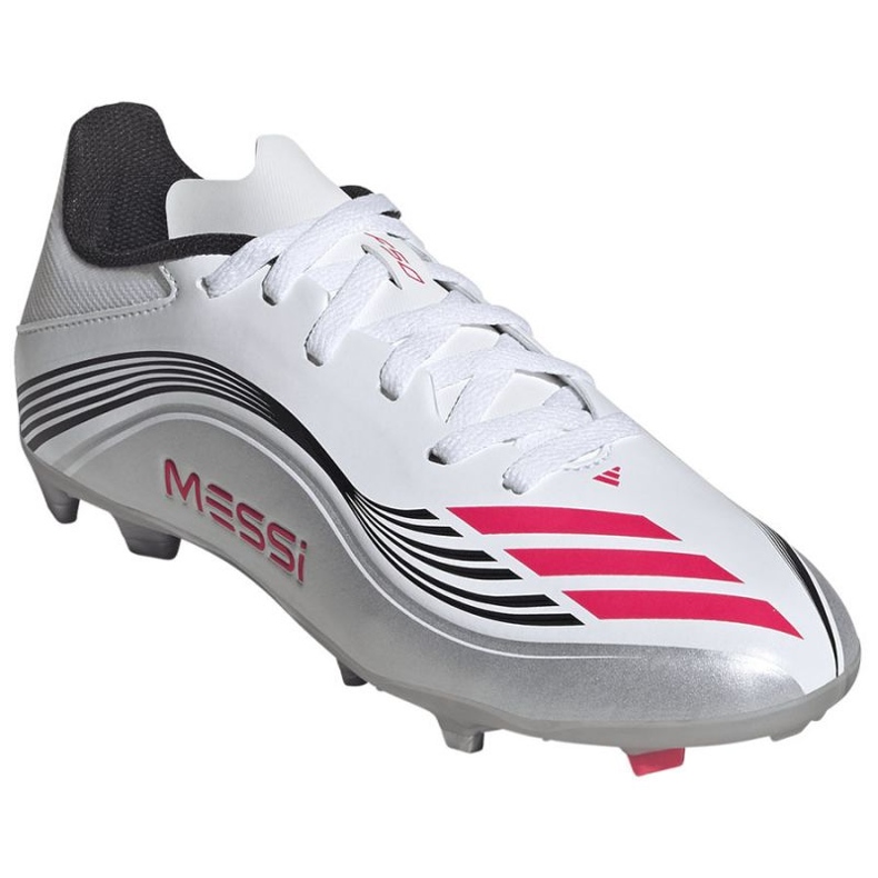 Adidas F50 Messi League FG/MG JP7454 Pantofi de fotbal alb 2 Adidas F50 Messi League FG/MG JP7454 Pantofi de fotbal alb 2