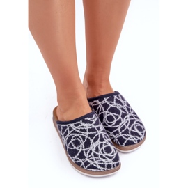 Papuci de damă strălucitori Inblu CT000028 Bleumarin albastru 3 Papuci de damă strălucitori Inblu CT000028 Bleumarin albastru 3