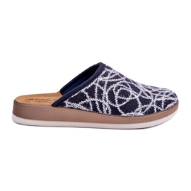 Papuci de damă strălucitori Inblu CT000028 Bleumarin albastru 6 Papuci de damă strălucitori Inblu CT000028 Bleumarin albastru 6