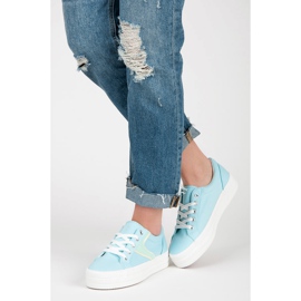 Kylie Adidași pe platformă albastru 4