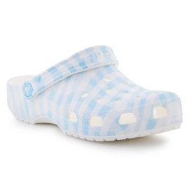 CROCS Classic Gingham CLOG 211006-16S FLIP-FLOPS alb 1