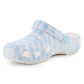 CROCS Classic Gingham CLOG 211006-16S FLIP-FLOPS alb 3