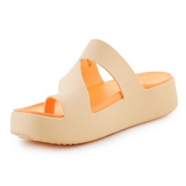 Flip-Flops Crocs Etaway Platform Toe Loop 210834-78z portocale 4