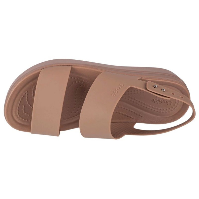 Sandale Crocs Brooklyn Low Wedge 206453-2EL bej 3 Sandale Crocs Brooklyn Low Wedge 206453-2EL bej 3