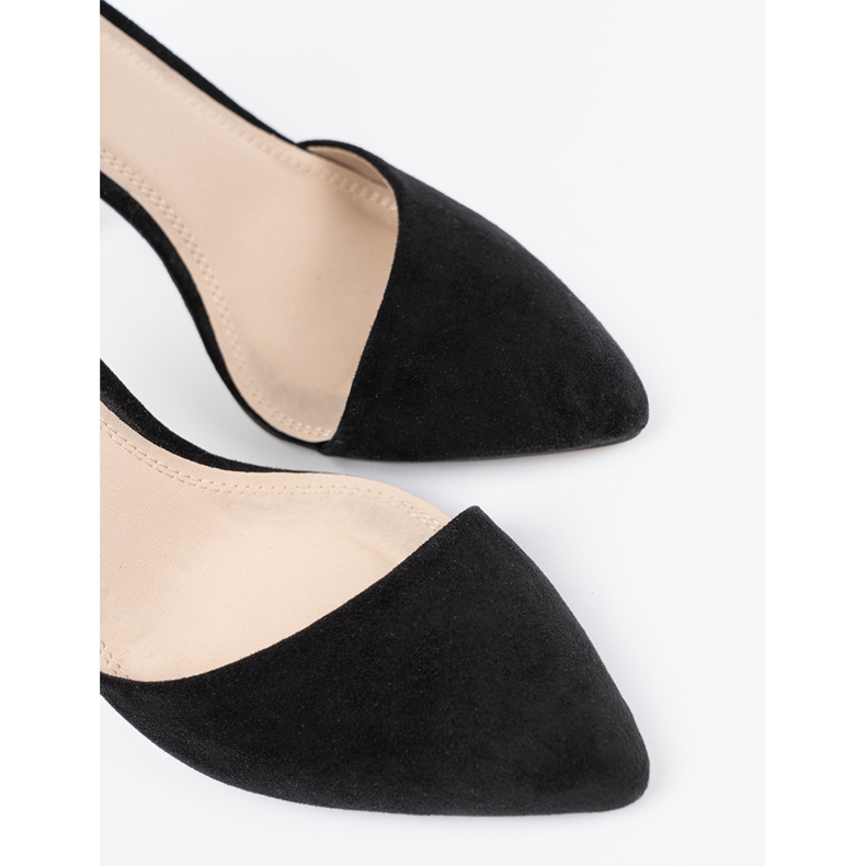 Goodin Tocuri înalte negre cu o centură în jurul gleznei negru 2