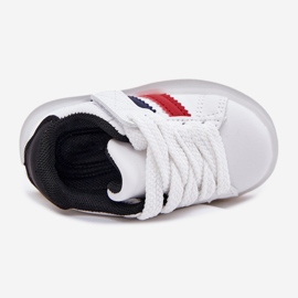 Pantofi sport pentru copii cu o talpă strălucitoare albă și albă 2 Pantofi sport pentru copii cu o talpă strălucitoare albă și albă 2