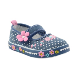 American Club Adidași cu branț din piele americană cu buline roz albastru alb 1 American Club Adidași cu branț din piele americană cu buline roz albastru alb 1