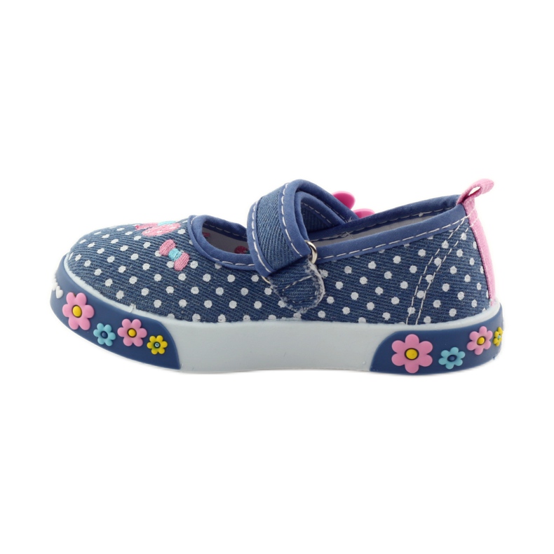 American Club Adidași cu branț din piele americană cu buline roz albastru alb 2 American Club Adidași cu branț din piele americană cu buline roz albastru alb 2