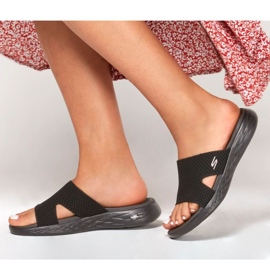 Skechers On-the-Go 600 Flip Flops-Oceanside în 140003-BBK negru 8