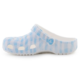 CROCS Classic Gingham CLOG 211006-16S FLIP-FLOPS alb 9