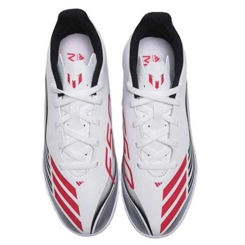 Adidas F50 Messi Club în JP7452 Pantofi de fotbal alb 1