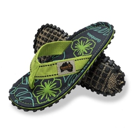 Flip-flops Gumbies Island Flip-Flops Lime Hibiscus Gu-Ffisl148 verde 7
