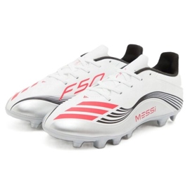 Adidas F50 Messi Club FG/MG JP7443 Pantofi de fotbal alb 1