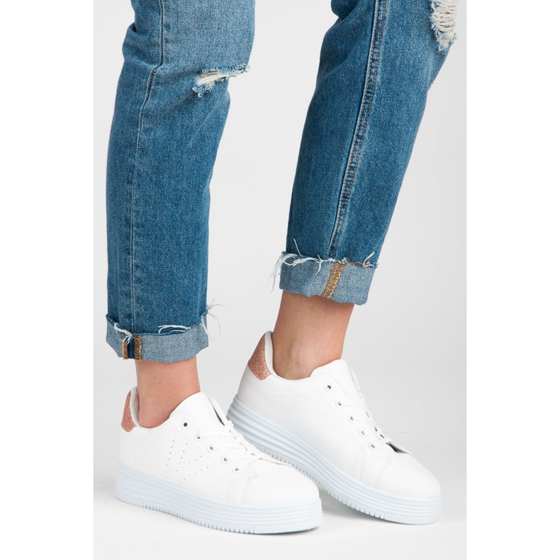 Vices Pantofi Pe Platformă alb 1