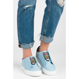 Vices Adidași Slip-on Cu Bufnițe albastru 1