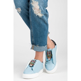 Vices Adidași Slip-on Cu Bufnițe albastru 2