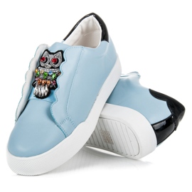 Vices Adidași Slip-on Cu Bufnițe albastru 4