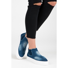 Seastar Denim alunecă deasupra gleznei albastru 2