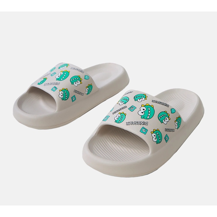 Flip -flops pentru copii gri cu imprimare 2